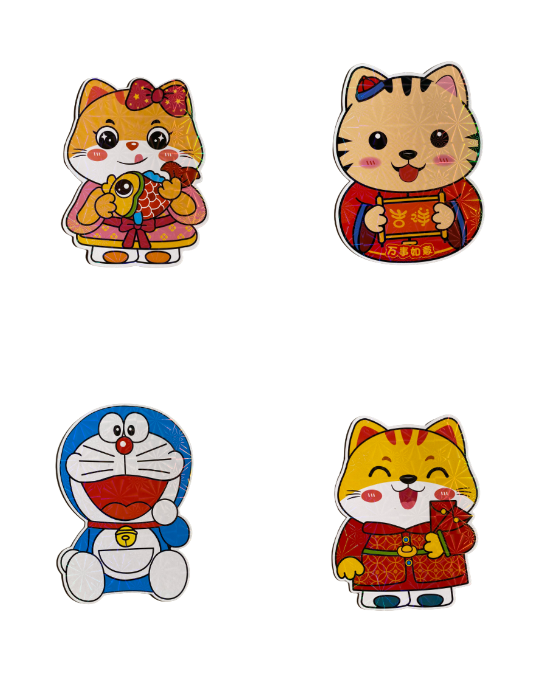 Combo Bao lì xì Tết mèo Chibi idée