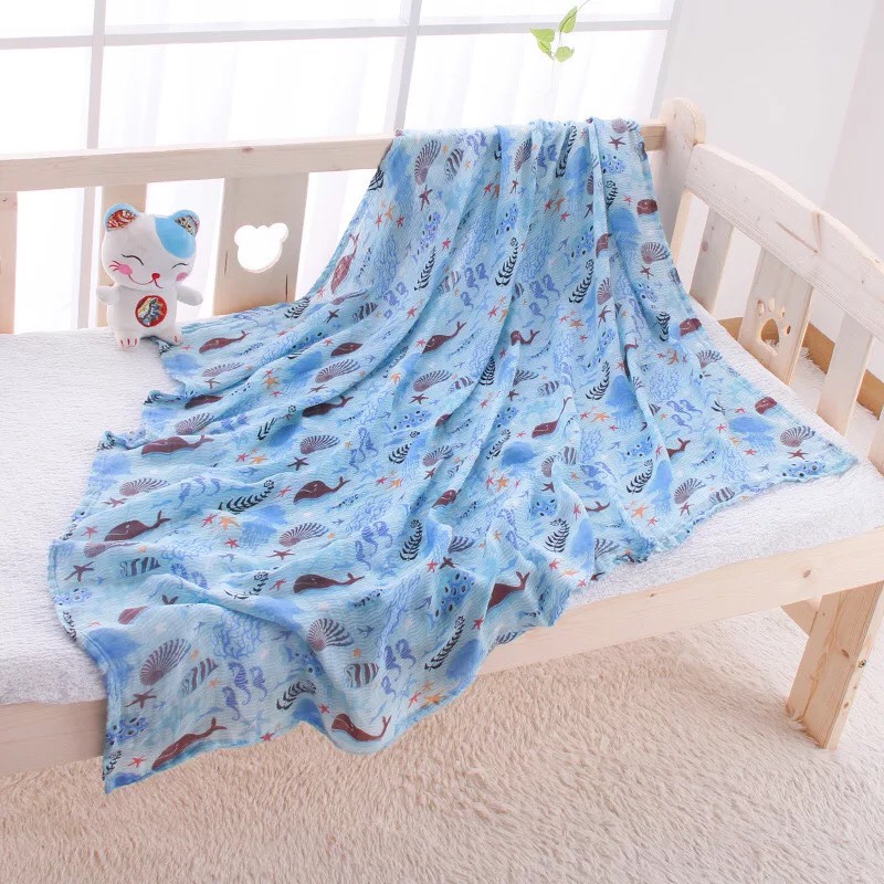 [THANH LÝ]Khăn Xô Tắm Cotton 4 Lớp Cho Bé