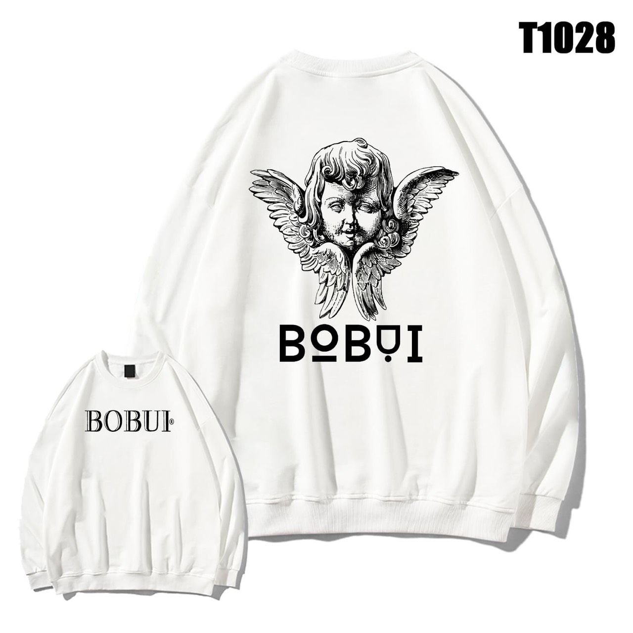 Áo sweater unisex bo.bui có bigsize vải nỉ bông mịn đẹp
