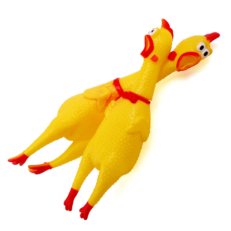 Đồ Chơi chó mèo hình con gà - 17cm