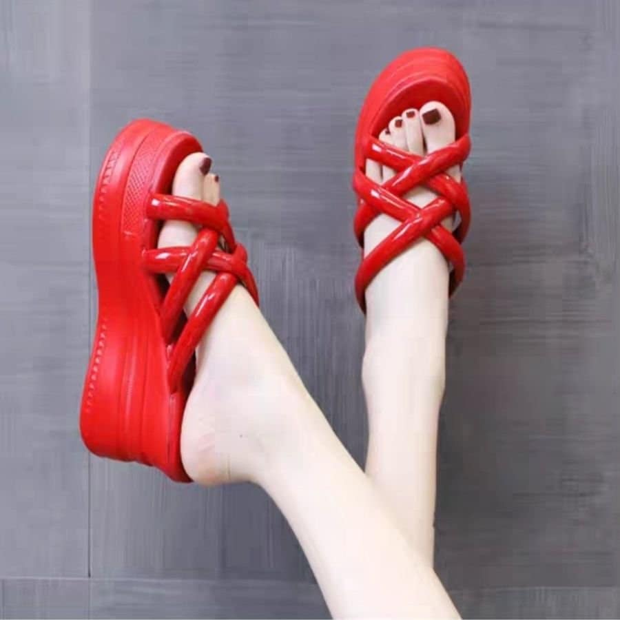 DÉP ĐẾ XUỒNG QUAI ĐAN CHÉO DA BÓNG CAO CẤP