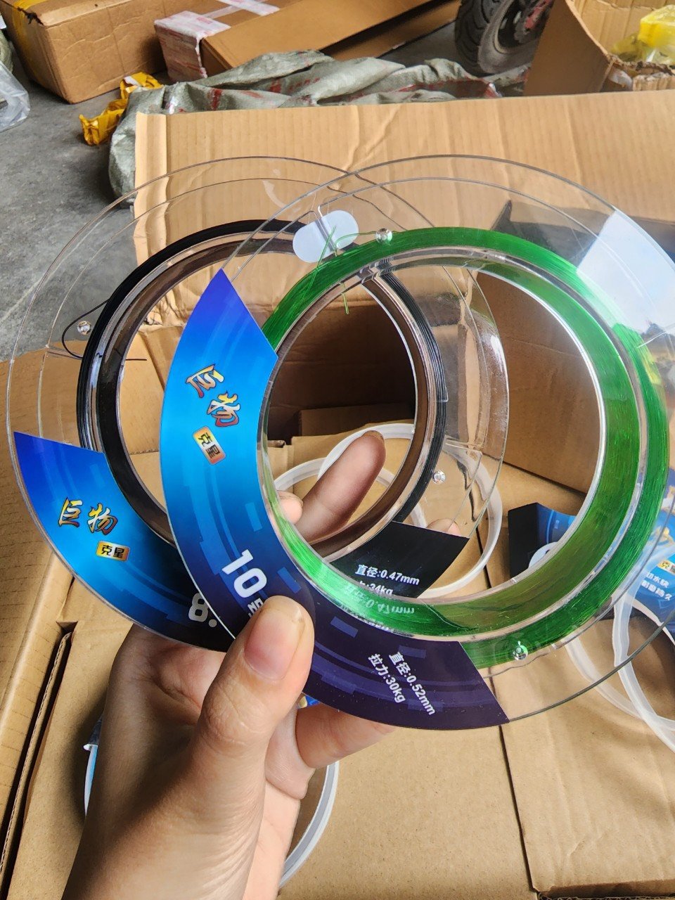 cước trục và thẻo 100m săn hàng tầm long