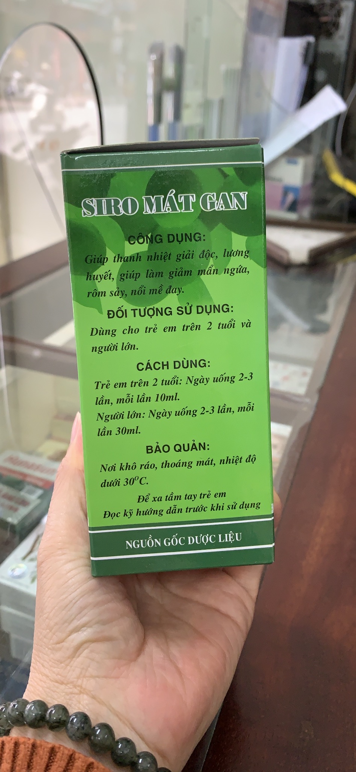 Siro mát gan- giải độc tiêu viêm