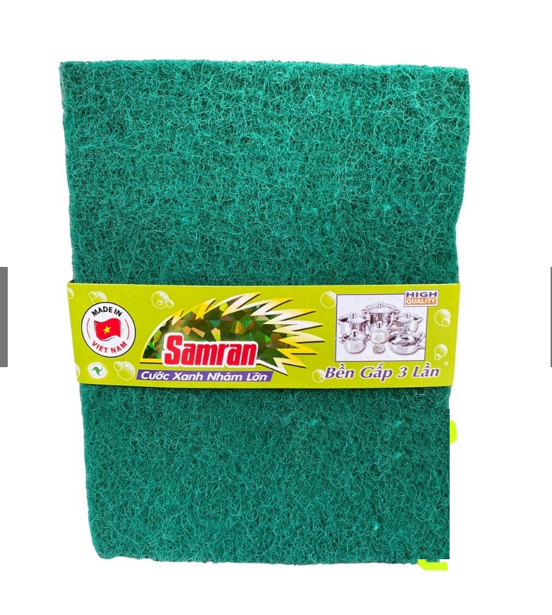 Miếng Rửa Chén Nhám Màu Xanh Size Lớn