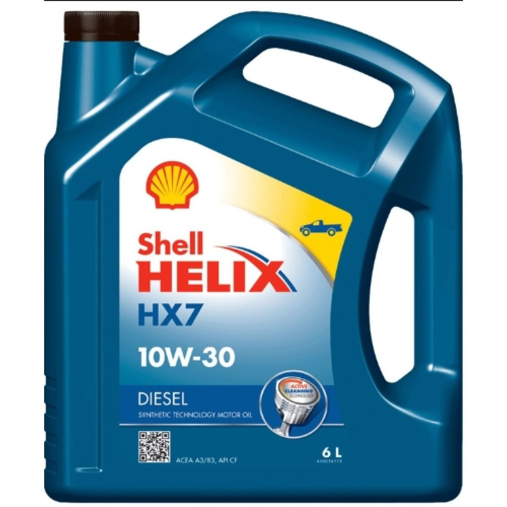Nhớt Shell Helix HX7 Diesel 10W30 6L nhập khẩu Thái