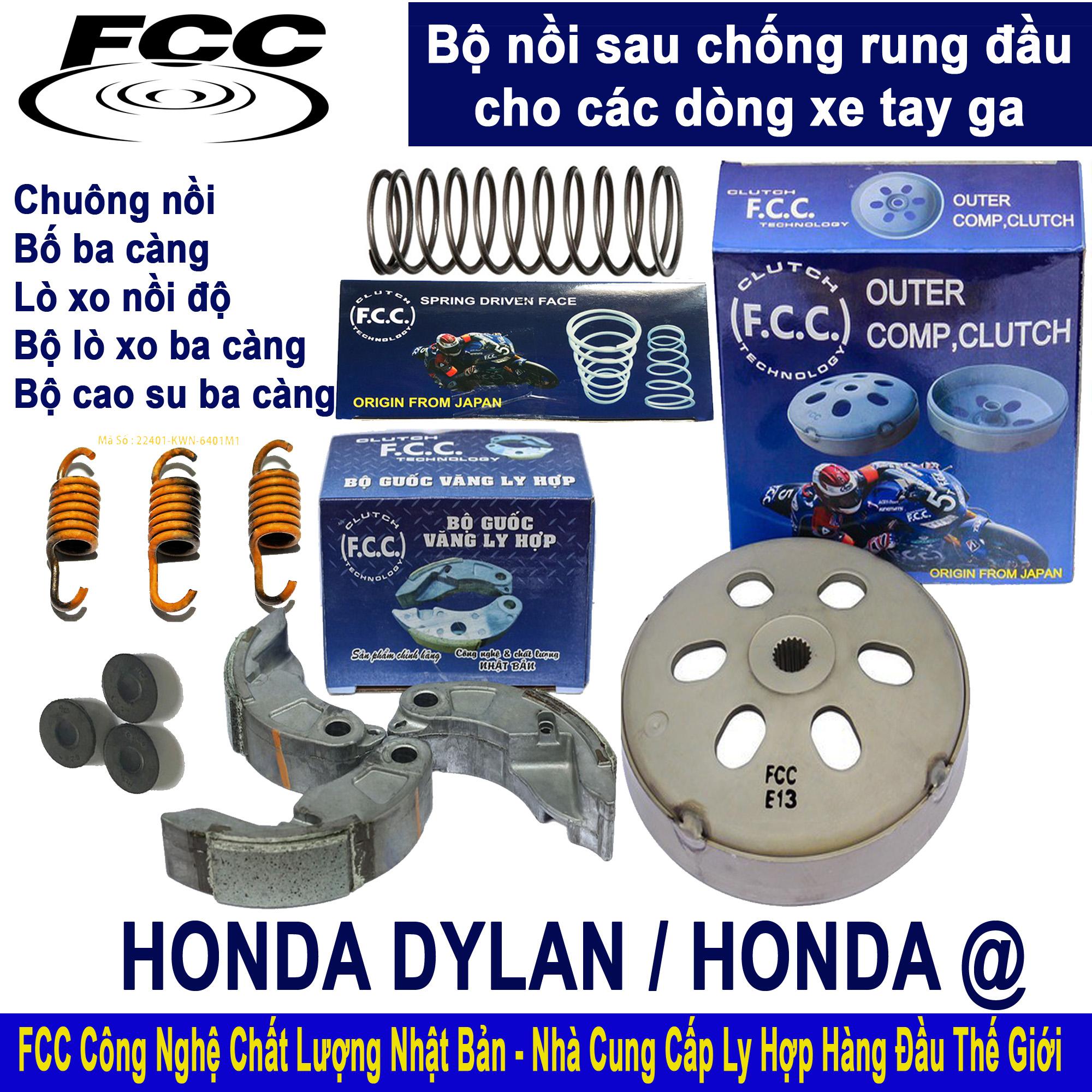 Full bộ nồi sau Honda Dylan PS SH Ý - Chống rung đầu xe