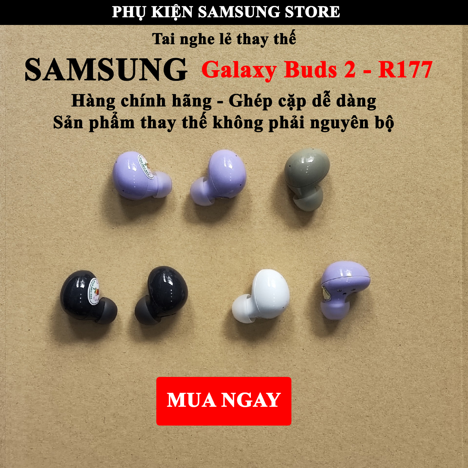 Tai nghe lẻ thay thế Samsung Galaxy Buds 2