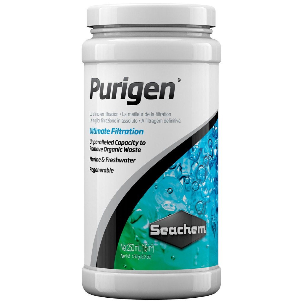 Seachem purigen 250ml - vật liệu làm trong nước, giúp hấp thụ tạp chất