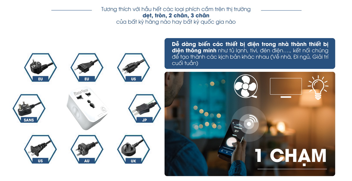 Ổ Cắm Wifi Rạng Đông
