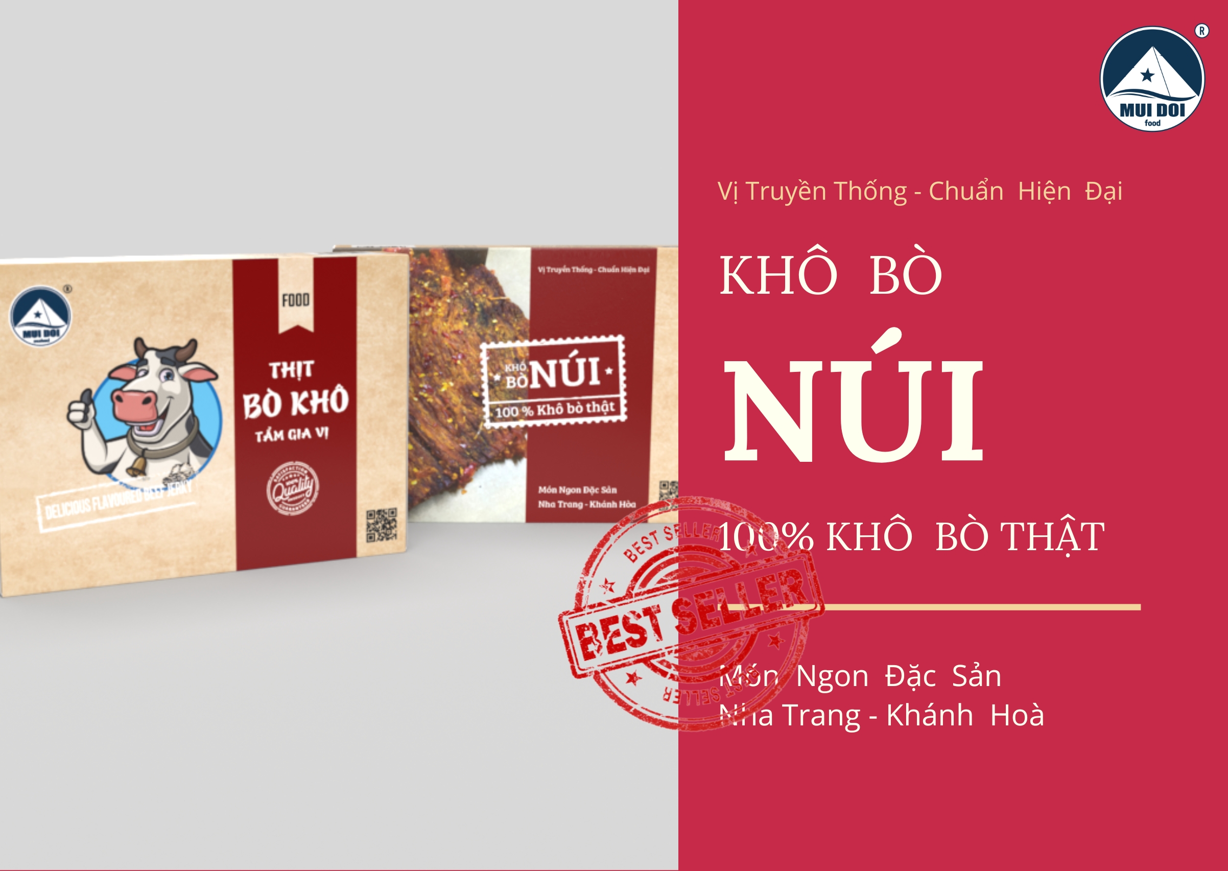 Khô bò NÚI - Đặc Sản Khánh Hòa