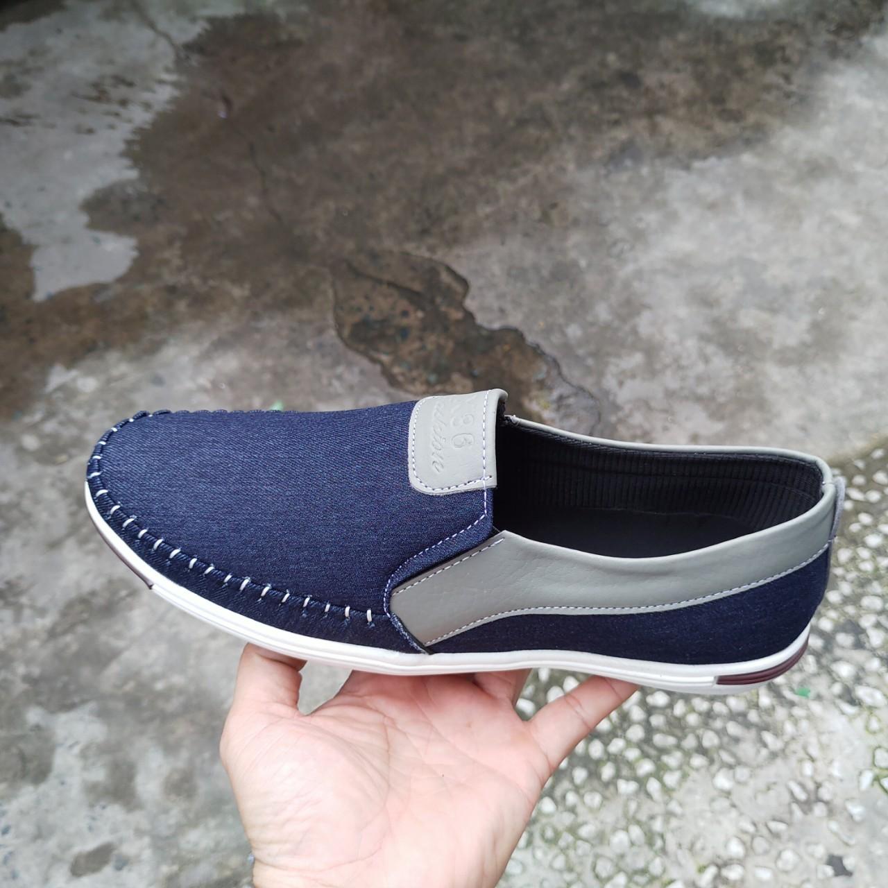 [HCM]Giày lười nam vải bố cao cấp VB13