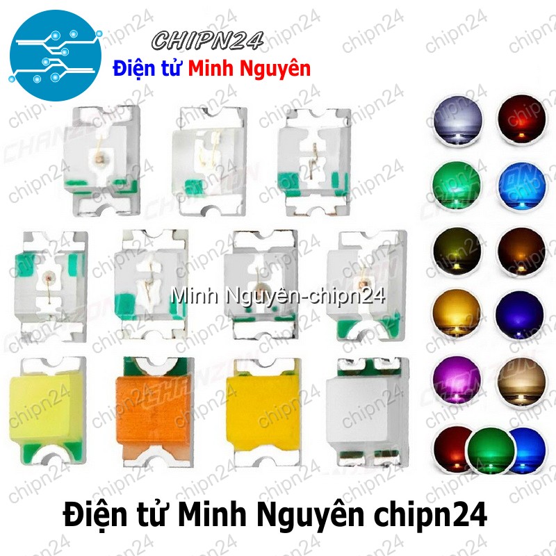 [25 con] (G5) Led dán SMD 0805 (Đỏ/Vàng/Xanh/Trắng/Cam) - [Chọn Loại] - HHH.00067