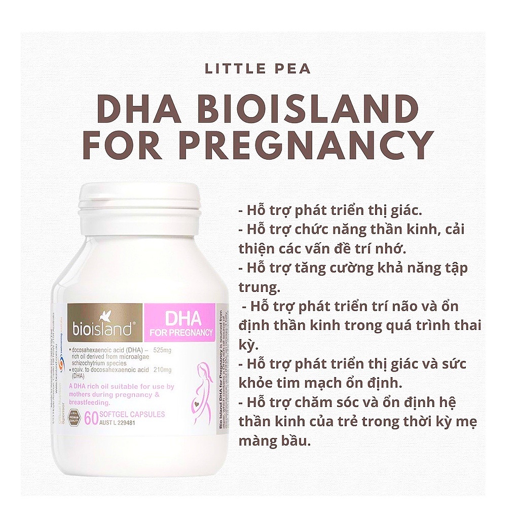 DHA Bầu Bioisland 60 viên (số 1 tại Úc)  . NTDT