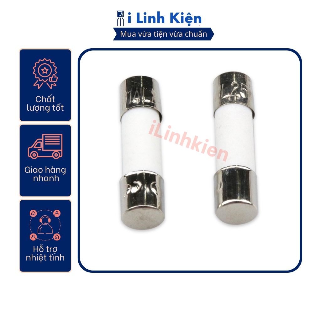 Cầu chì sứ 4A 6x30mm túi 10 con.