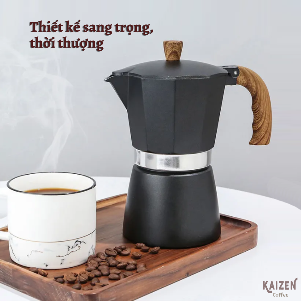 Bình pha cà phê Moka Pot 300ml - Kaizen Coffee