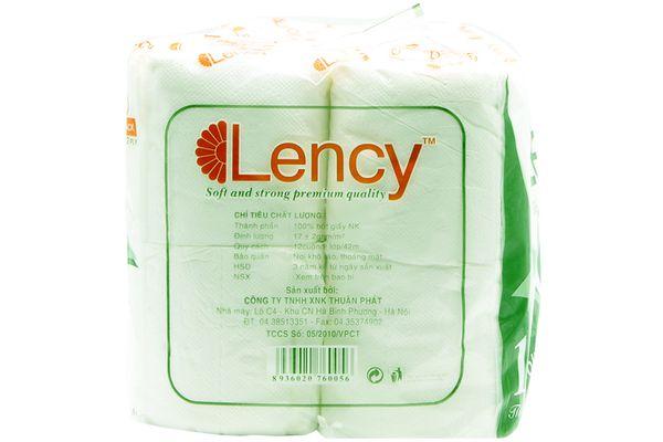 Giấy vệ sinh Lency 12 cuộn 2 lớp