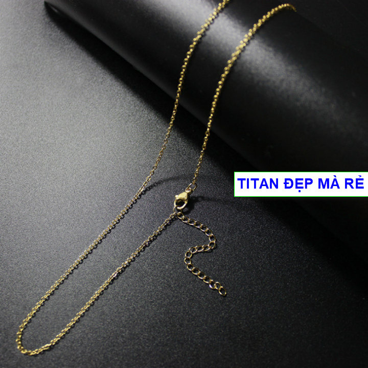 Dây chuyền hình ngôi sao vui vẽ - Hàng titan vàng 18k sáng bóng đẹp - Cam kết 1 đổi 1 nếu đen và gỉ sét