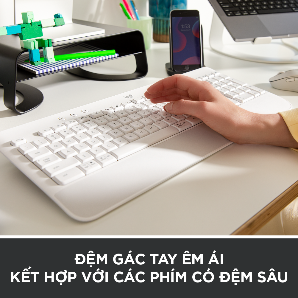Combo Bàn phím Logitech K650 & Chuột Logitech M650 - Bluetooth, USB Bolt