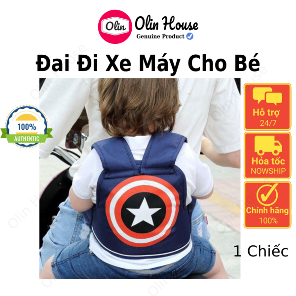 Đai đi xe máy cho bé an toàn, tiện lợi dễ sử dụng cho trẻ em ngồi xe máy, không có đỡ cổ Olin House