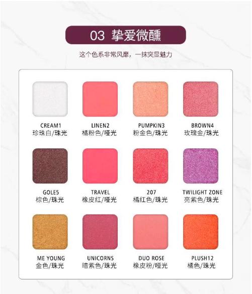 HCM - Phấn Mắt Colour Geometry 12 Ô Lameila