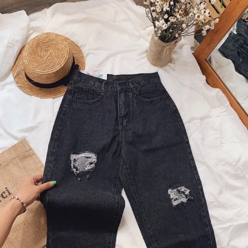 ♻️BAGGY JEANS RÁCH Ô PT