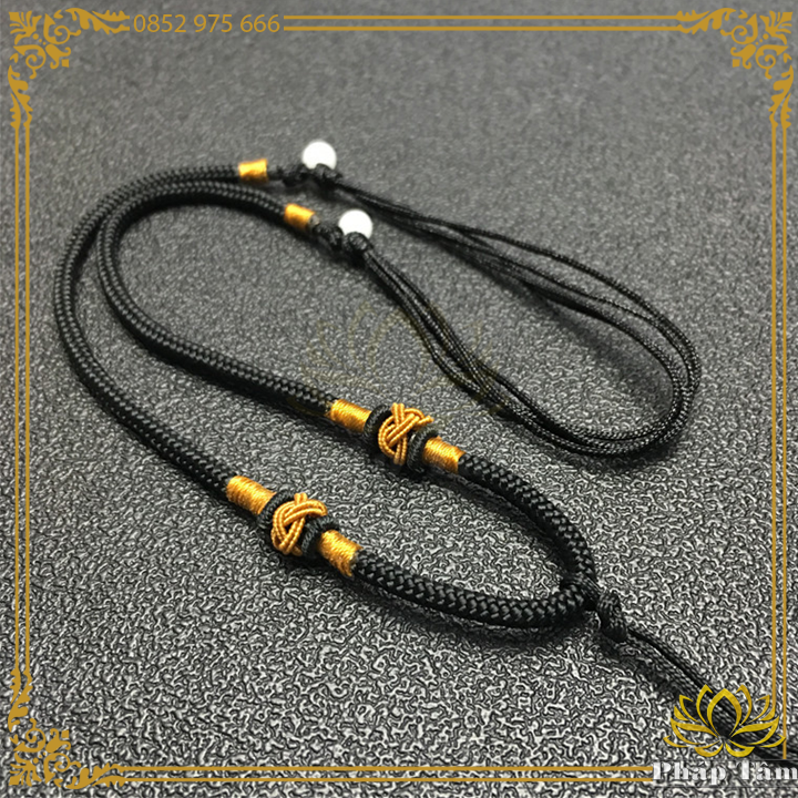 Dây vải đeo mặt dây chuyền, dây vải thời trang thắt nút thủ công, phụ kiện thời trang - pháptâm