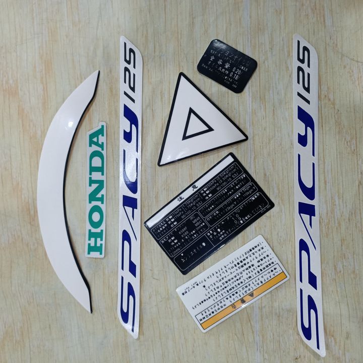 Bộ tem xe máy SPACY 125 ( tem SPACY - THÔNG SỐ )