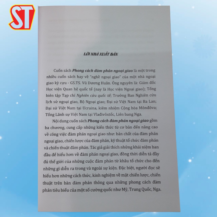 [Sách]Phong Cách Đàm Phán Ngoại Giao