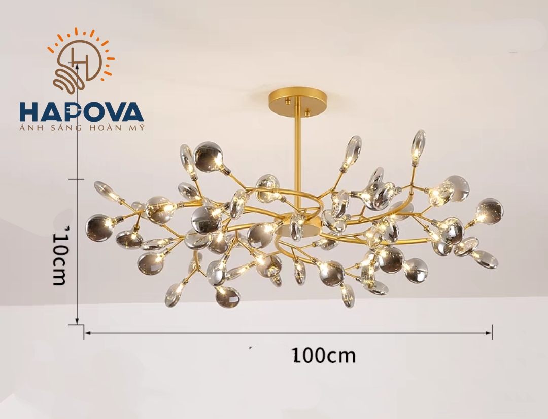 Đèn trần phòng khách 45 lá HAPOVA TANAL 6989