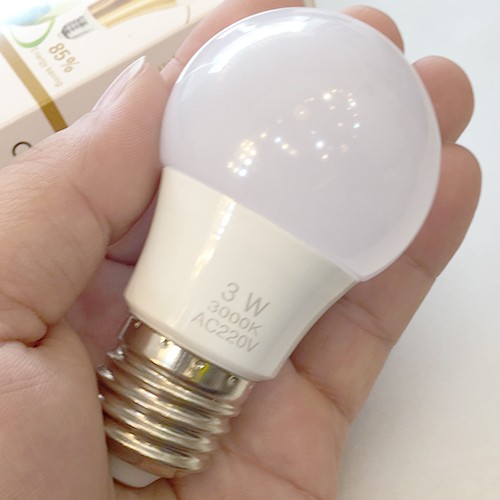 Bóng đèn LED 3W ánh sáng vàng, trắng siêu tiết kiệm điện, kín nước, dùng với đui đèn E27, phù hợp trang trí dây đui đèn, quán ăn, nhà cửa, shop, bảo hành 12 tháng 1 đổi 1