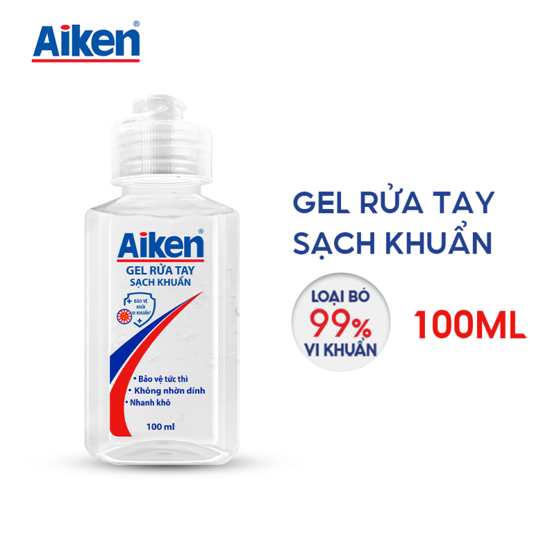 Gel rửa tay Sạch khuẩn Aiken 100ml nhập khẩu