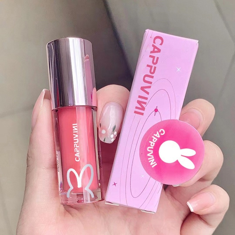 Son bóng Thỏ Hồng Cappuvini căng bóng mọng môi