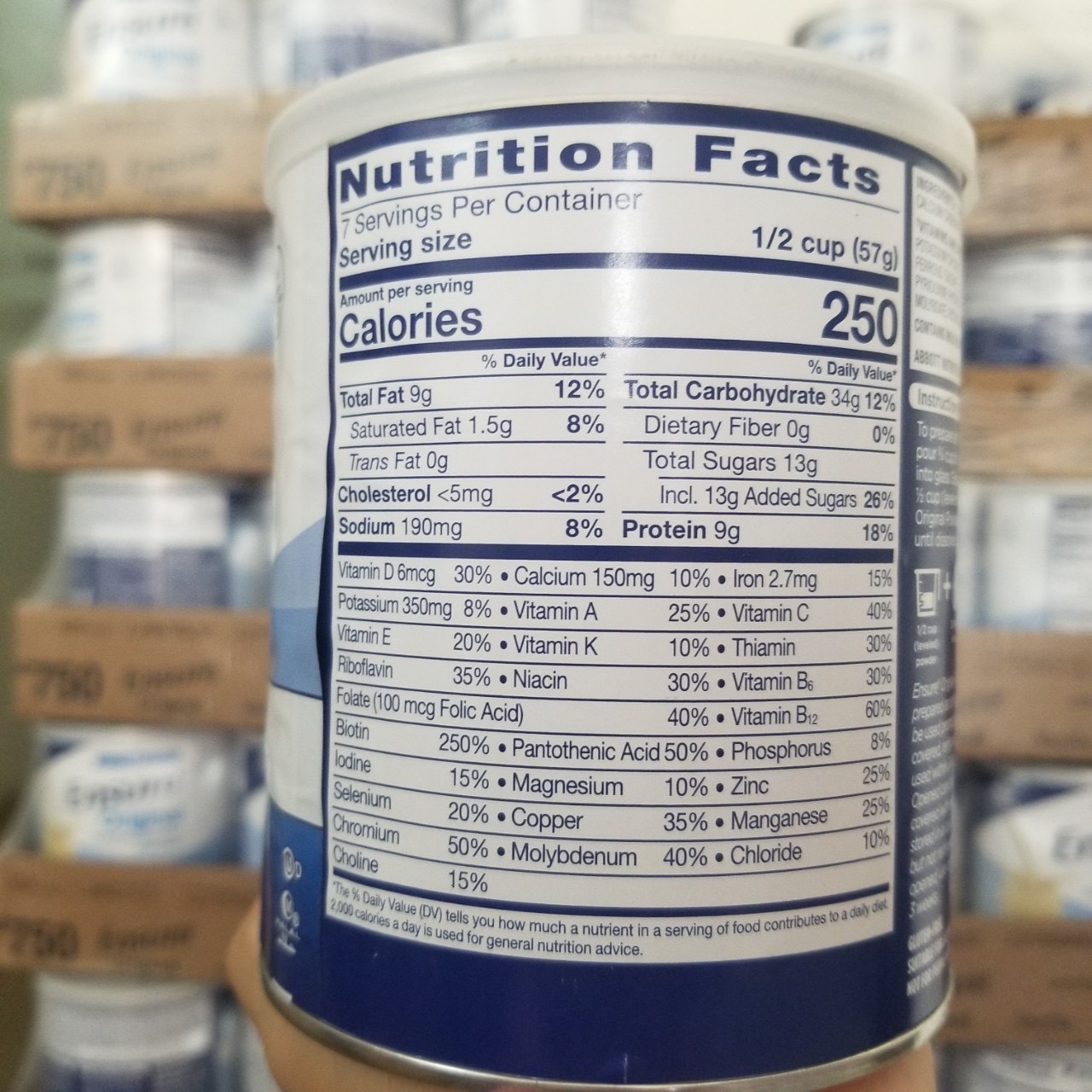 LỐC 3 SỮA BỘT ENSURE MỸ 397g ( Mẫu Mới )