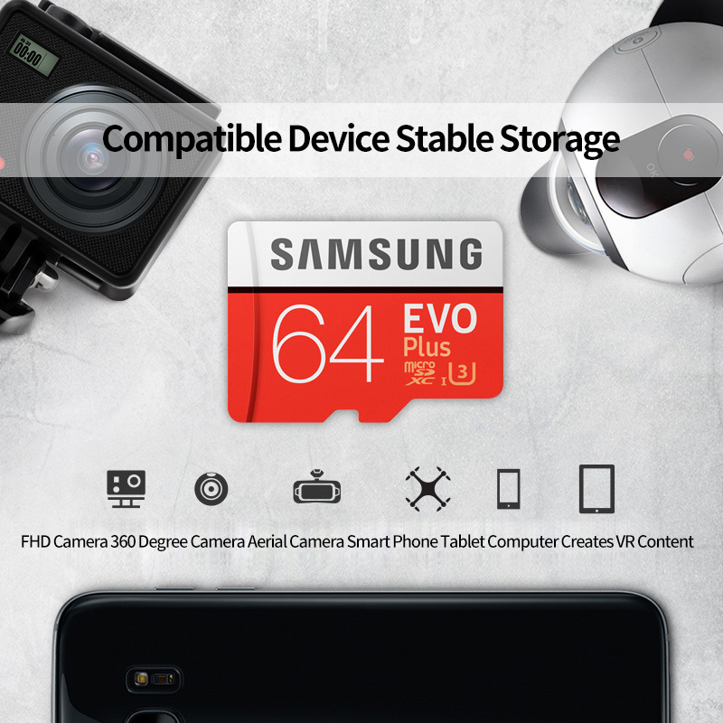 EVO PLUS 64GB Memory Micro SD Card XC Class 10 64G + Reader