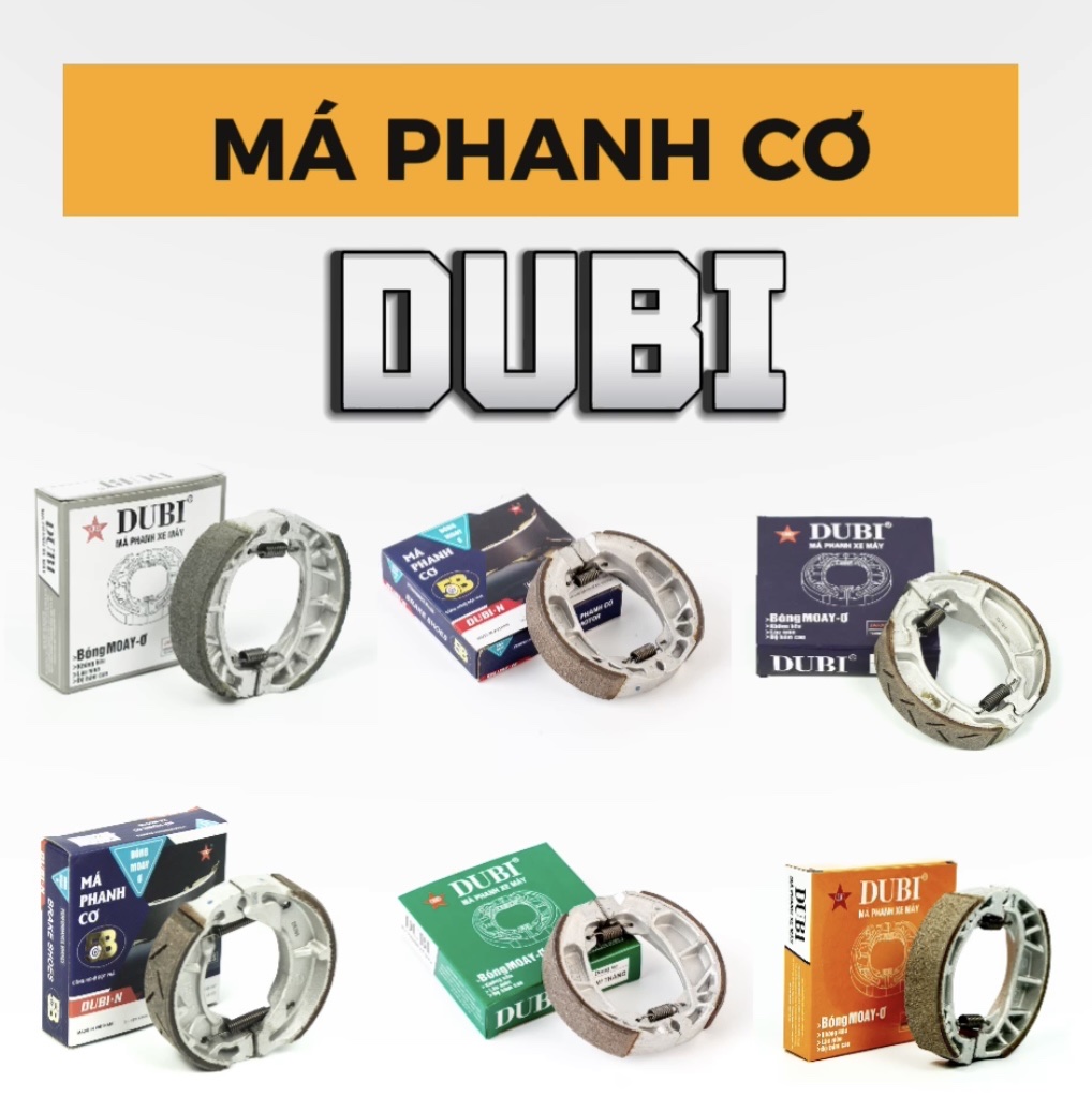 Má phanh cơ/ Bố đùm xe máy Nano gốm Dubi (đủ mã)