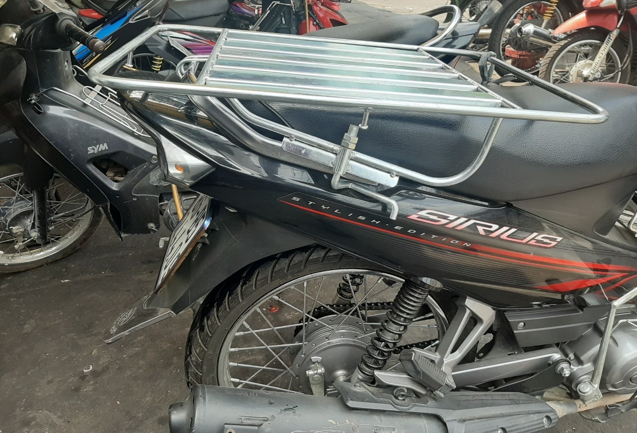 Baga chở hàng loại dầy gắn xe máy Sirius , Uy Tín, Chất Lượng, Mua Ngay