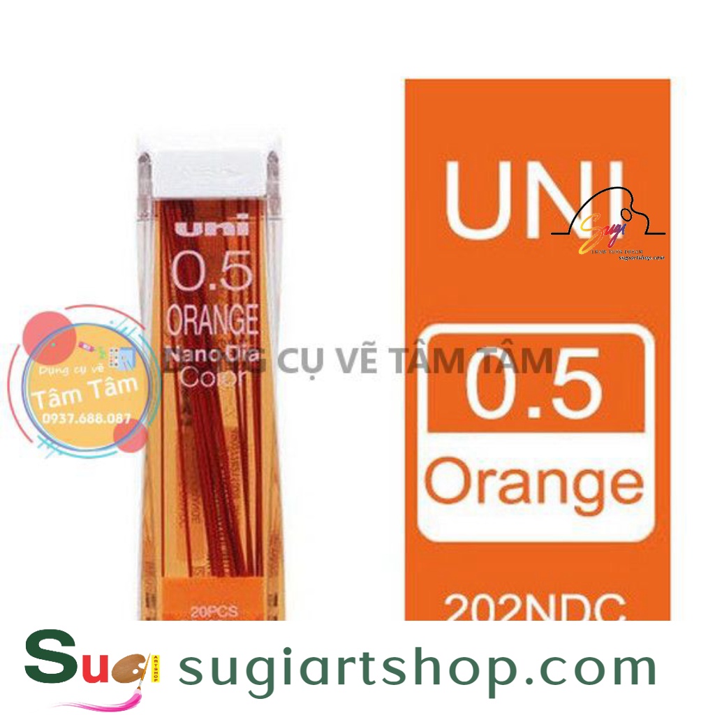 -ruột chì màu uni nano dia color 0.5mm-