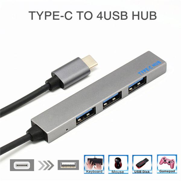 Bảng giá HUB USB Type c to 4 Port USB 3.0 - Cáp chuyển Type C ra 4 cổng USB Phong Vũ