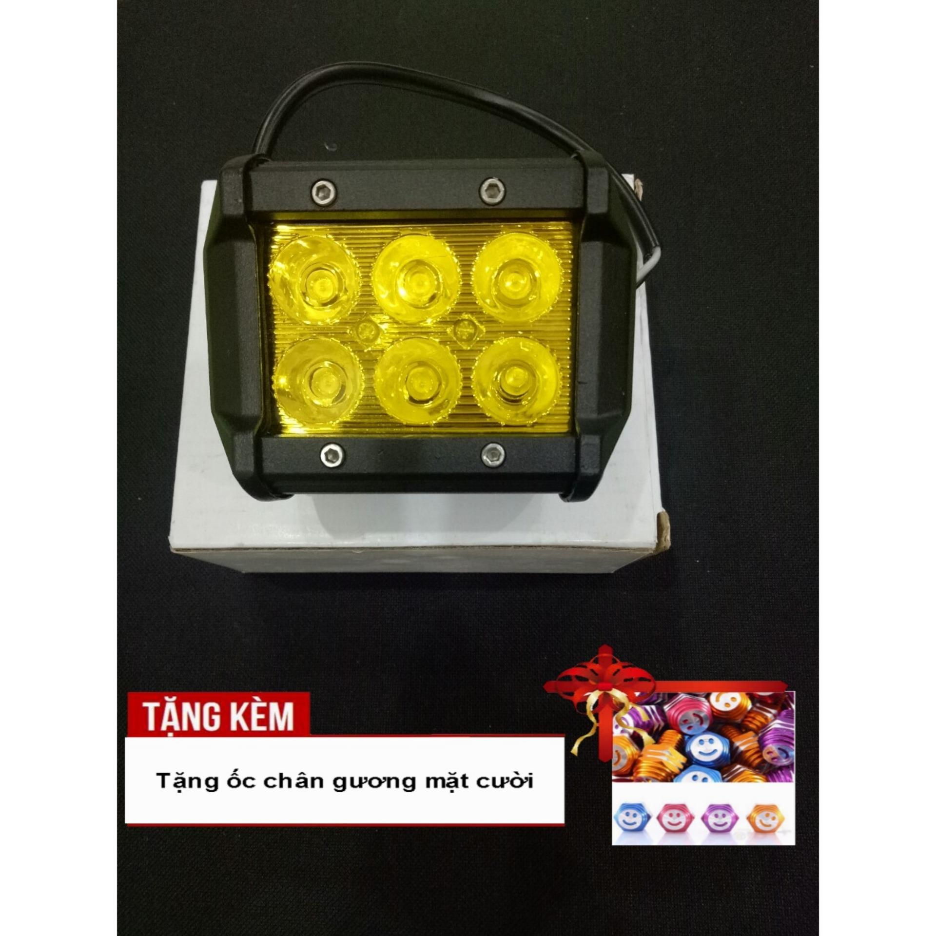 TẶNG KÈM ỐC CHÂN GƯƠNG MẶT CƯỜI - [ĐỈNH CỦA ĐỈNH] Siêu đèn LED C6 màu vàng thay cho đèn pha siêu sáng, siêu bền mà siêu đẹp OX91-LIW -