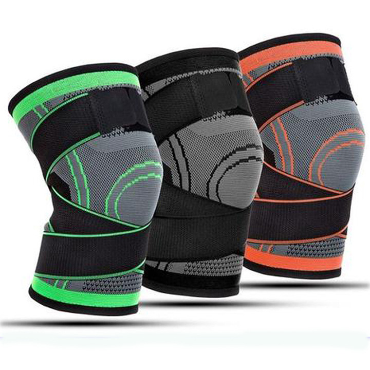 Băng gối thể thao cao cấp thoáng khí, Bó gối bóng chuyền, bóng đá, có dây quấn chắc chắn (Màu ngẫu nhiên)