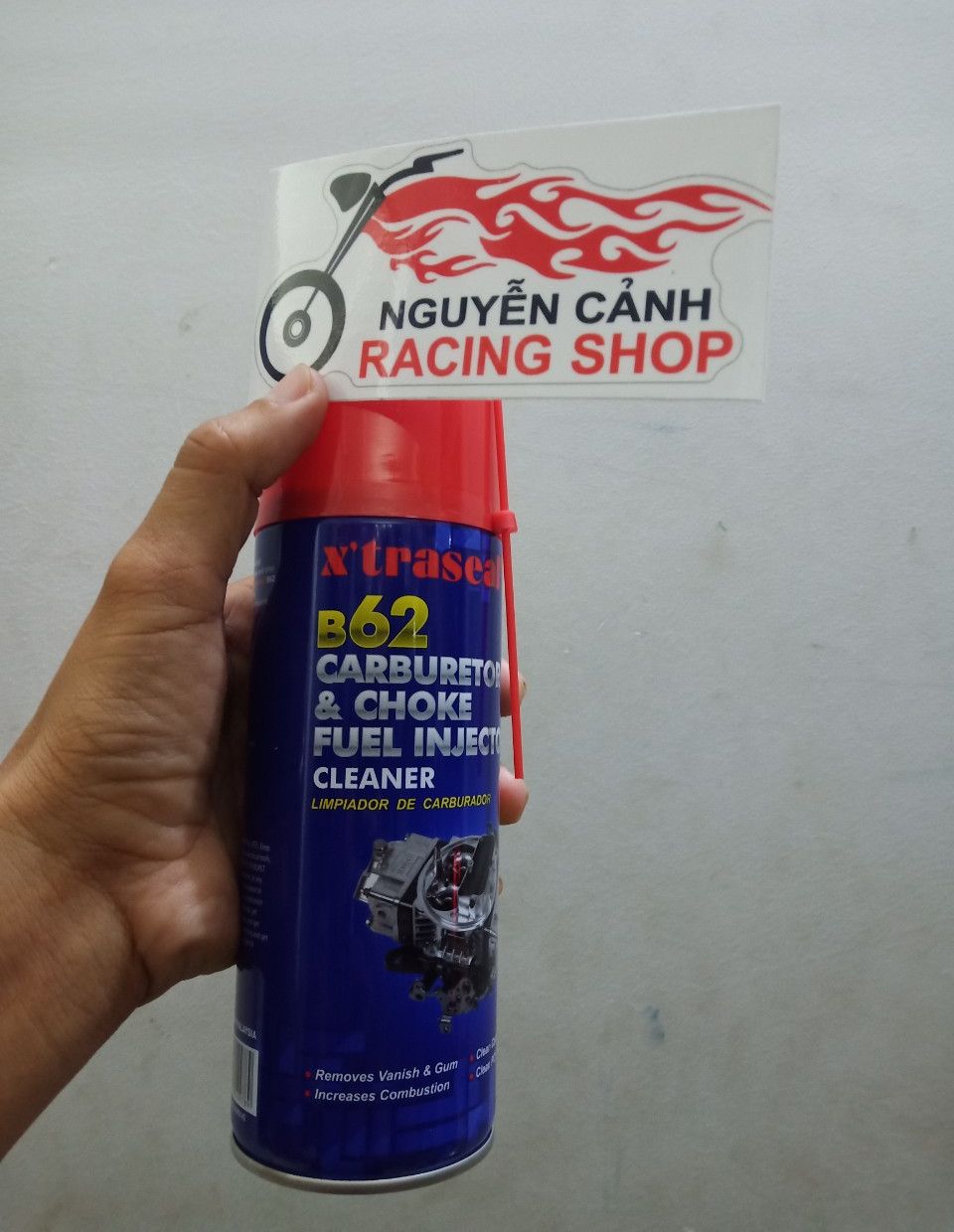 chai B62 rửa bình xăng con,cực sạch