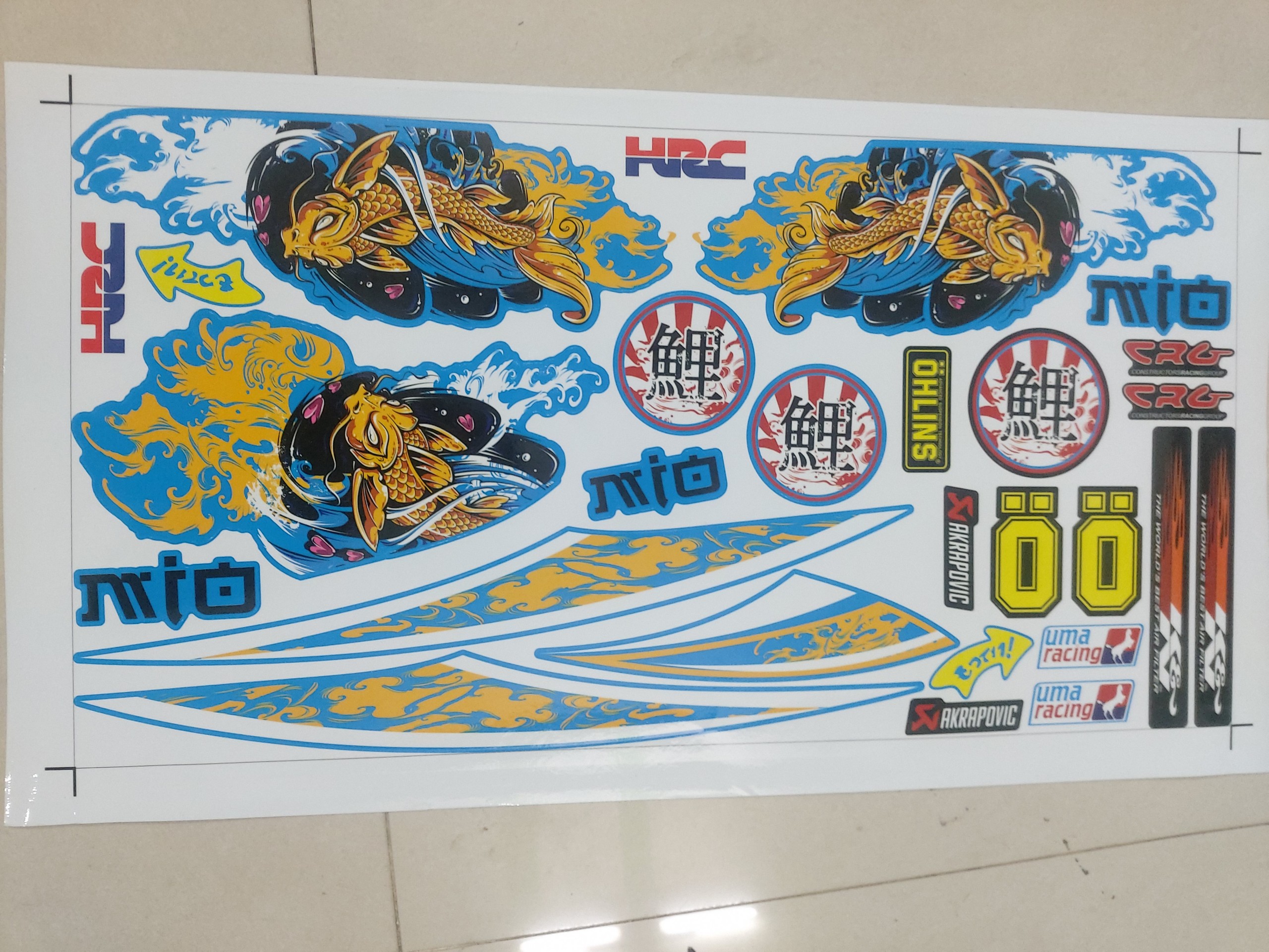 Tem xe mio yamaha cá chép