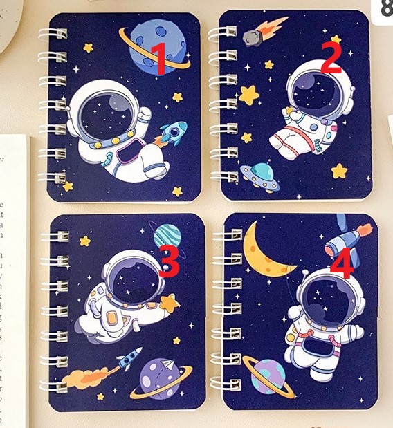 Sổ lò xo mini dễ thương khổ A7 - Sổ kẻ ngang