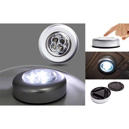 Đèn led cảm ứng tròn 3 bóng dán tường siêu sáng