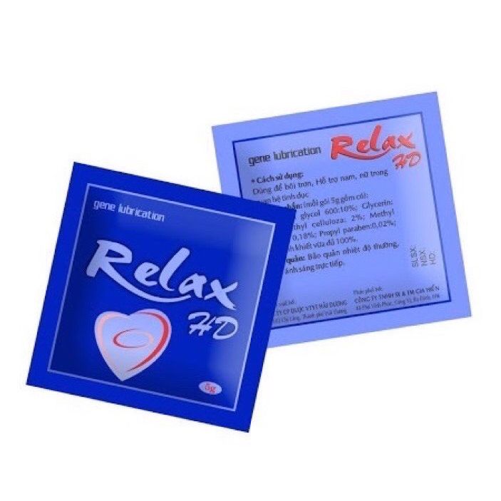 1 gói gel bôi trơn mát lạnh Relaz 5g