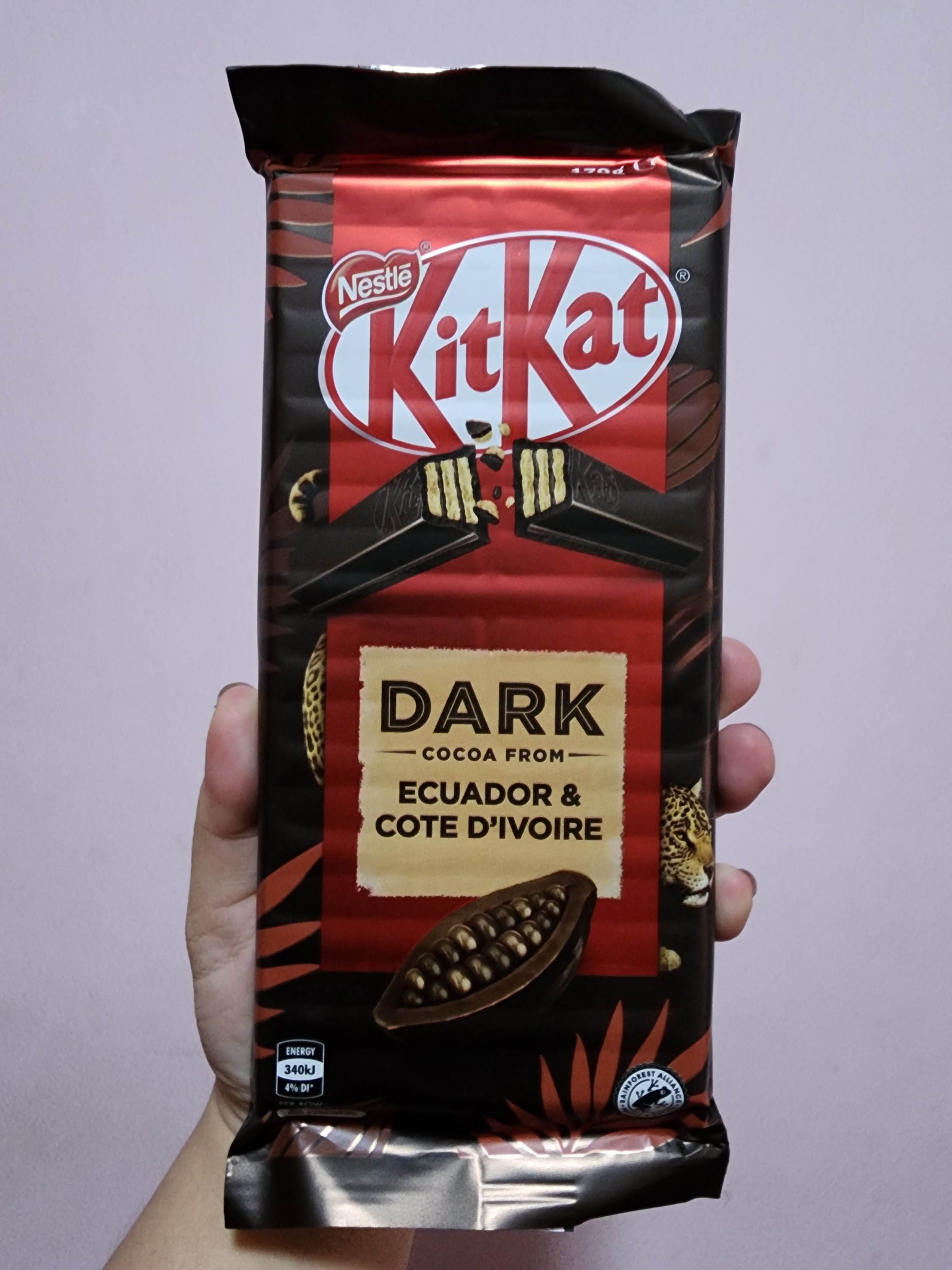 KitKat Dark chocolate Australia Ecuador & Cote D Ivoite170g bánh kit kat