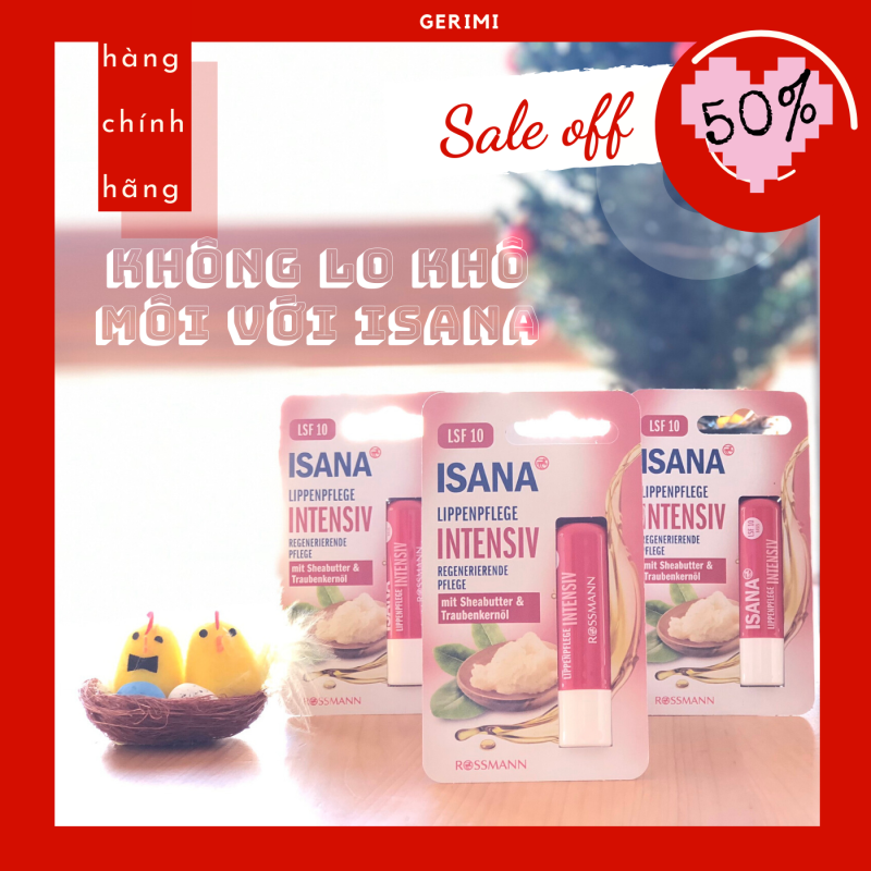Dưỡng ẩm ISANA INTENSIV - Dưỡng môi ISANA - Son dưỡng môi chuẩn hàng Đức - Mỹ phẩm Đức