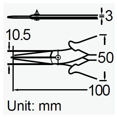 Kềm nhọn Pro'skit 1PK-501E (100mm)