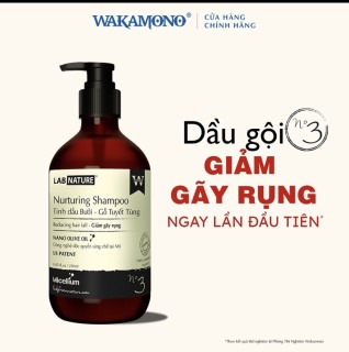 Dầu gội ngăn rụng tóc Wakamono No.3 - công nghệ Nano Olive Oil - 250ml thumbnail