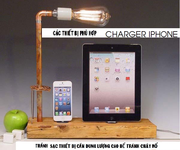 [HCM]BỘ SẠC IP 5/5s/6/6s/6plus/6s plus  DÒNG ĐIỆN 5V-1A